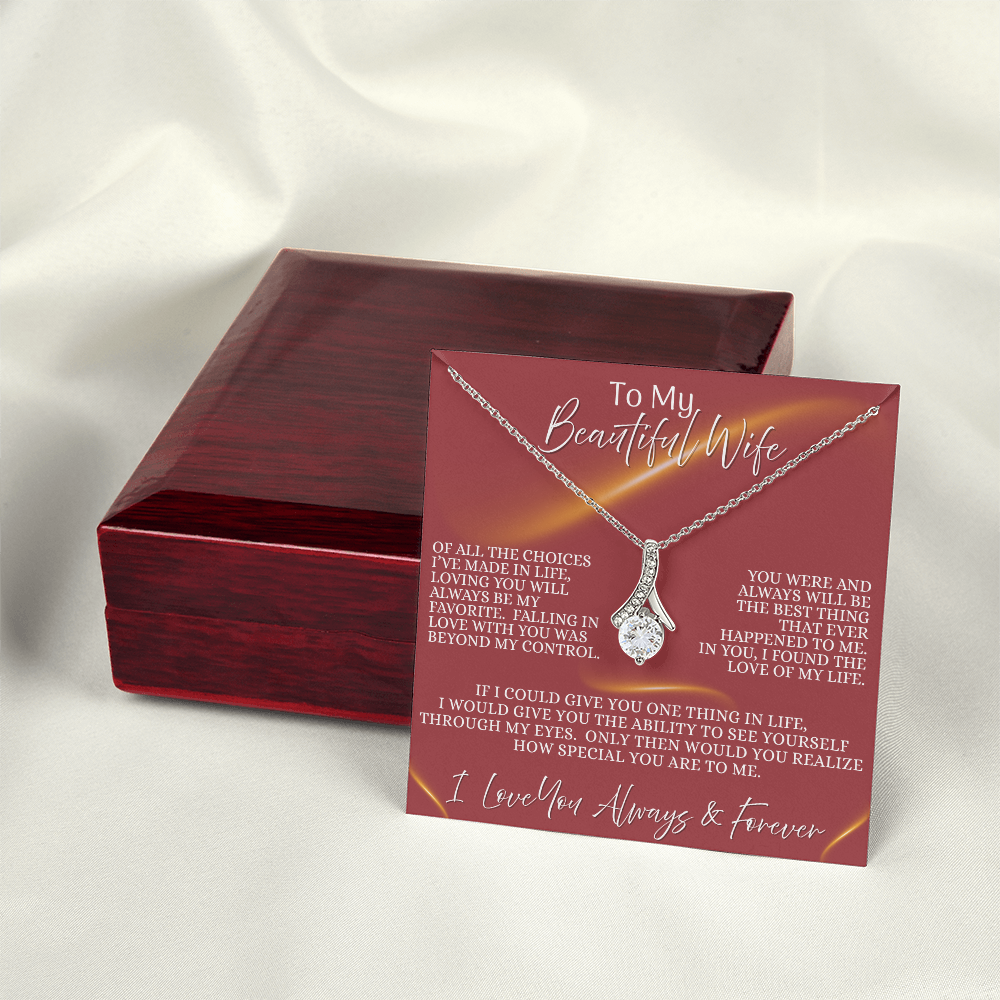 Beautiful Wife —  Eternal Flame | Alluring Beauty Necklace (Gift for Wife)