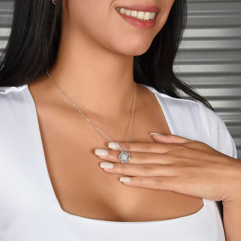 Graduation for  Her | Never Forget | Love Knot Necklace