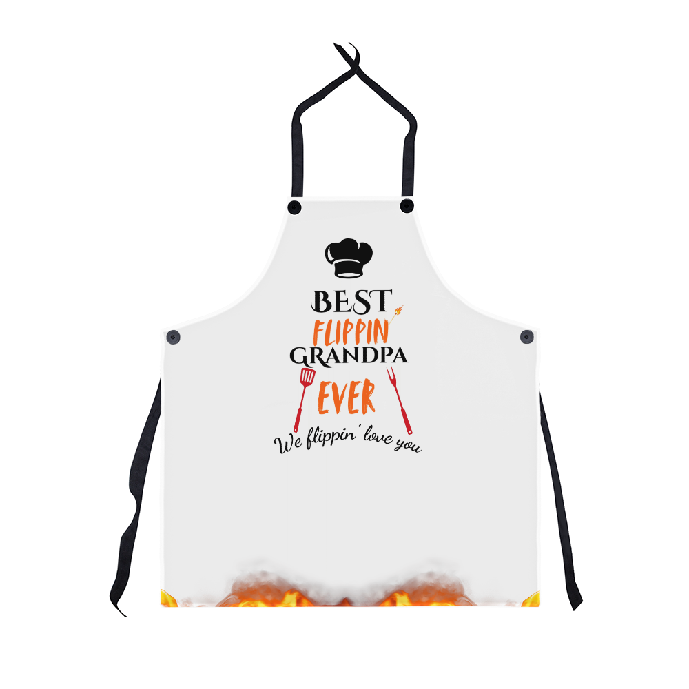 Best Flippin' Grandpa Ever - We flippin' love you -Apron