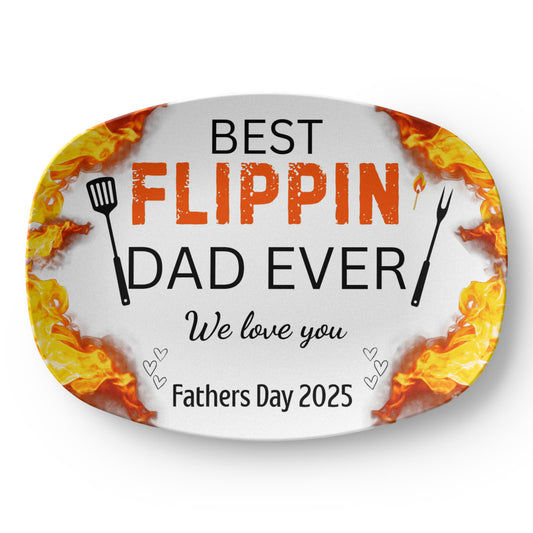 Best Flippin' Dad Ever – Fathers Day 2025 - Grill-Ready Platter Gift