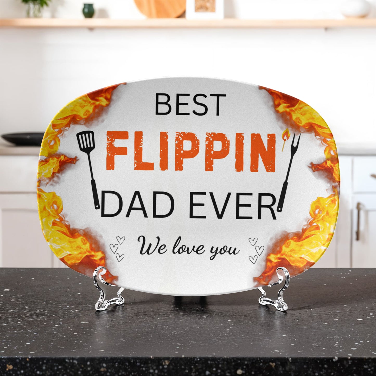 Best Flippin' Dad Ever - Grill-Ready Platter Gift