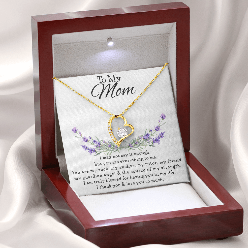 To My Mom | Forever Love Necklace with Heartfelt Message