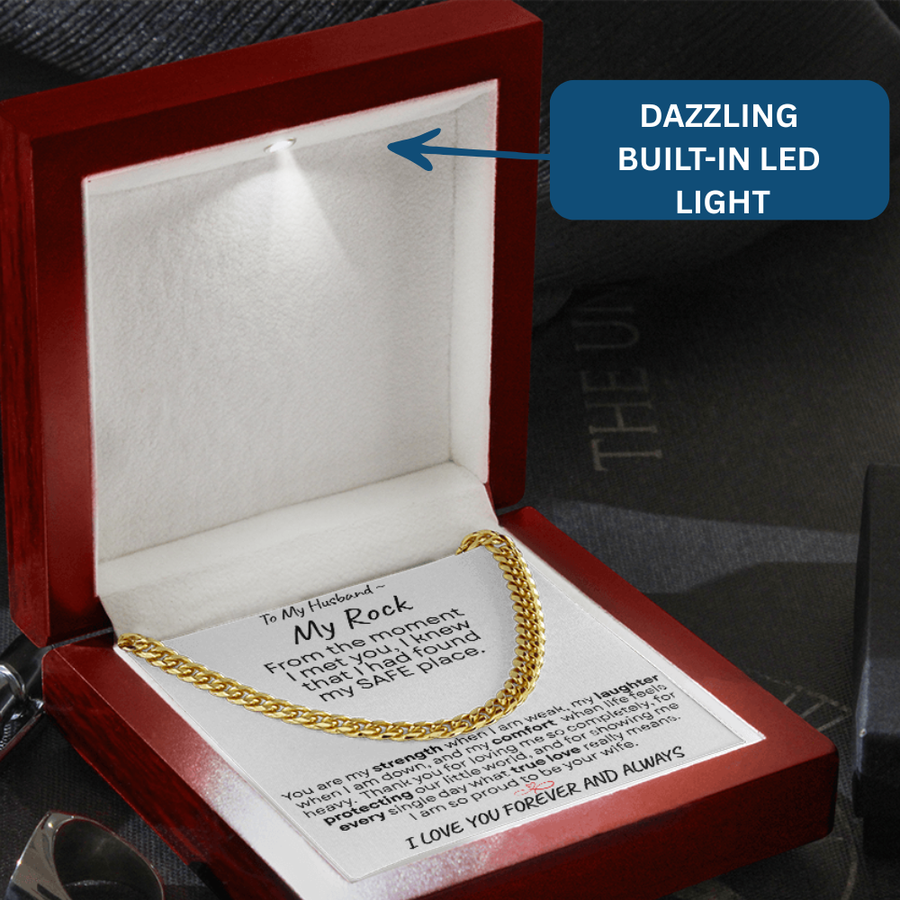 To My Husband | My Rock  |Cuban Chain | 4 Variances