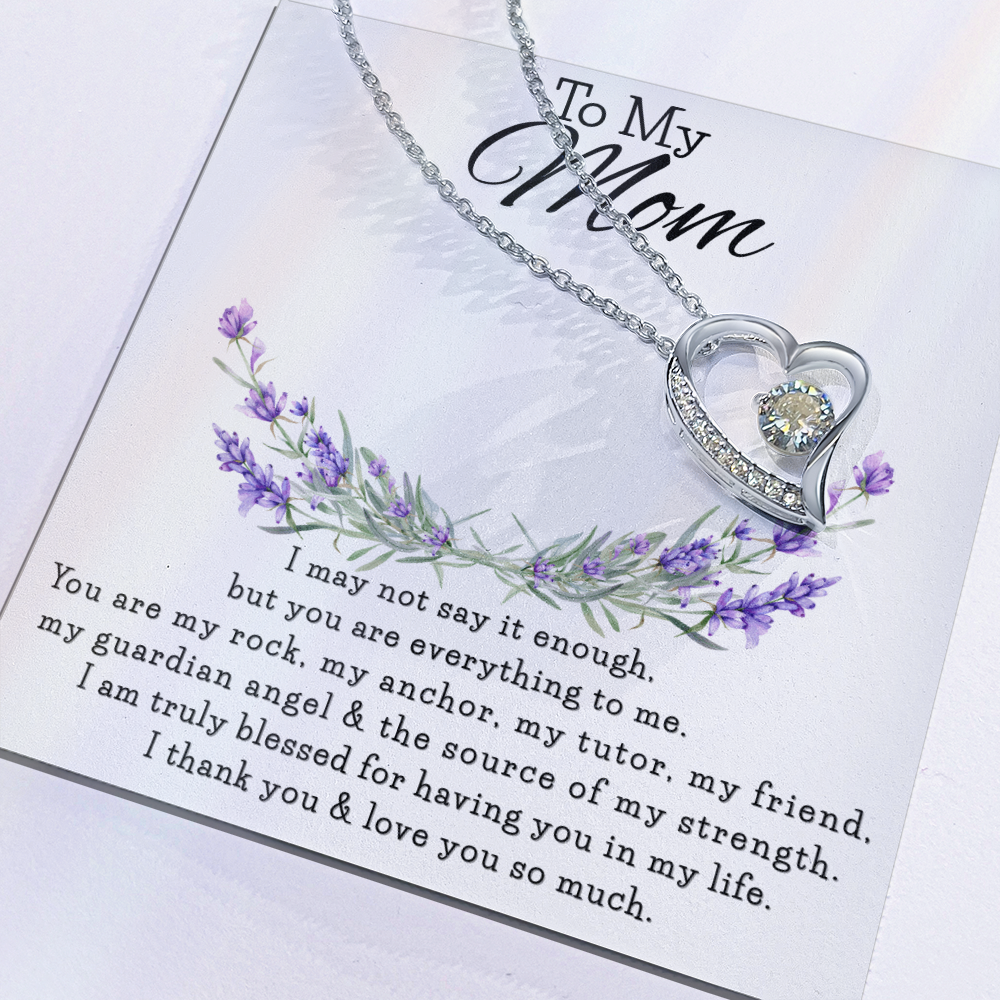 To My Mom | Forever Love Necklace with Heartfelt Message