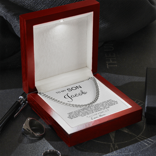 Personalized (Anyone) | Always Believe | Cuban Link Chain Necklace – LED Luxury Gift Box Included