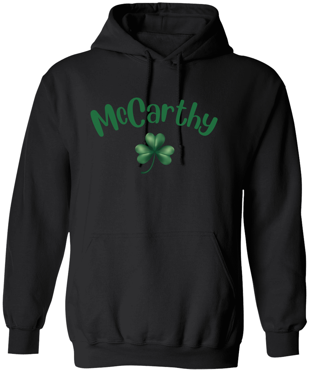 Personalized Name with Shamrock - Unisex Heavy Hooded Sweatshirt