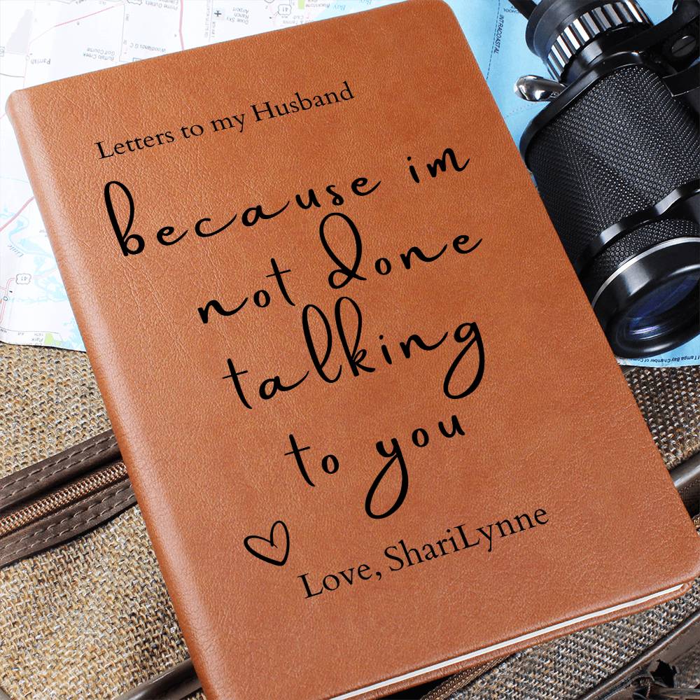 Letters to My Loved One — Grief Journal, Personalized Memorial Gift, Vegan Leather Keepsake Journal