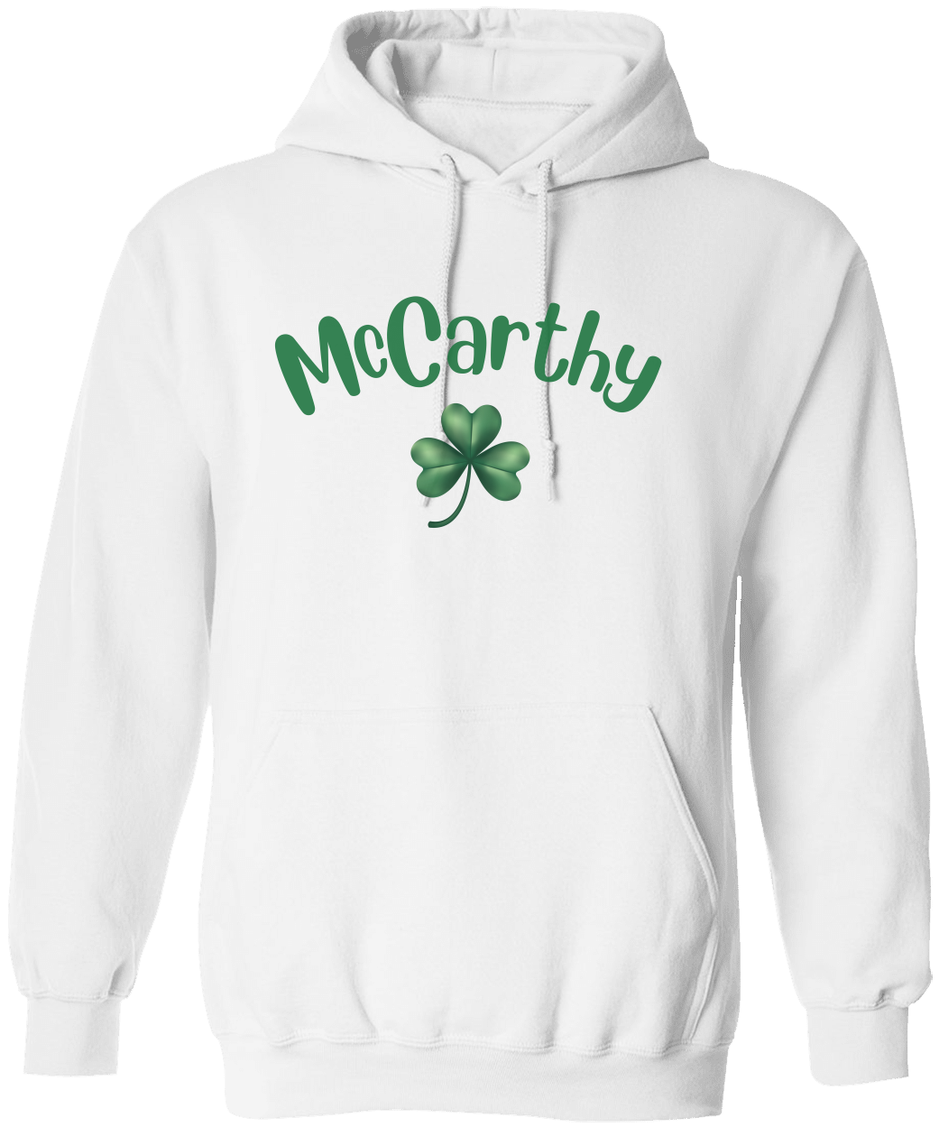 Personalized Name with Shamrock - Unisex Heavy Hooded Sweatshirt