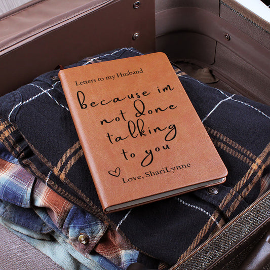 Letters to My Loved One — Grief Journal, Personalized Memorial Gift, Vegan Leather Keepsake Journal