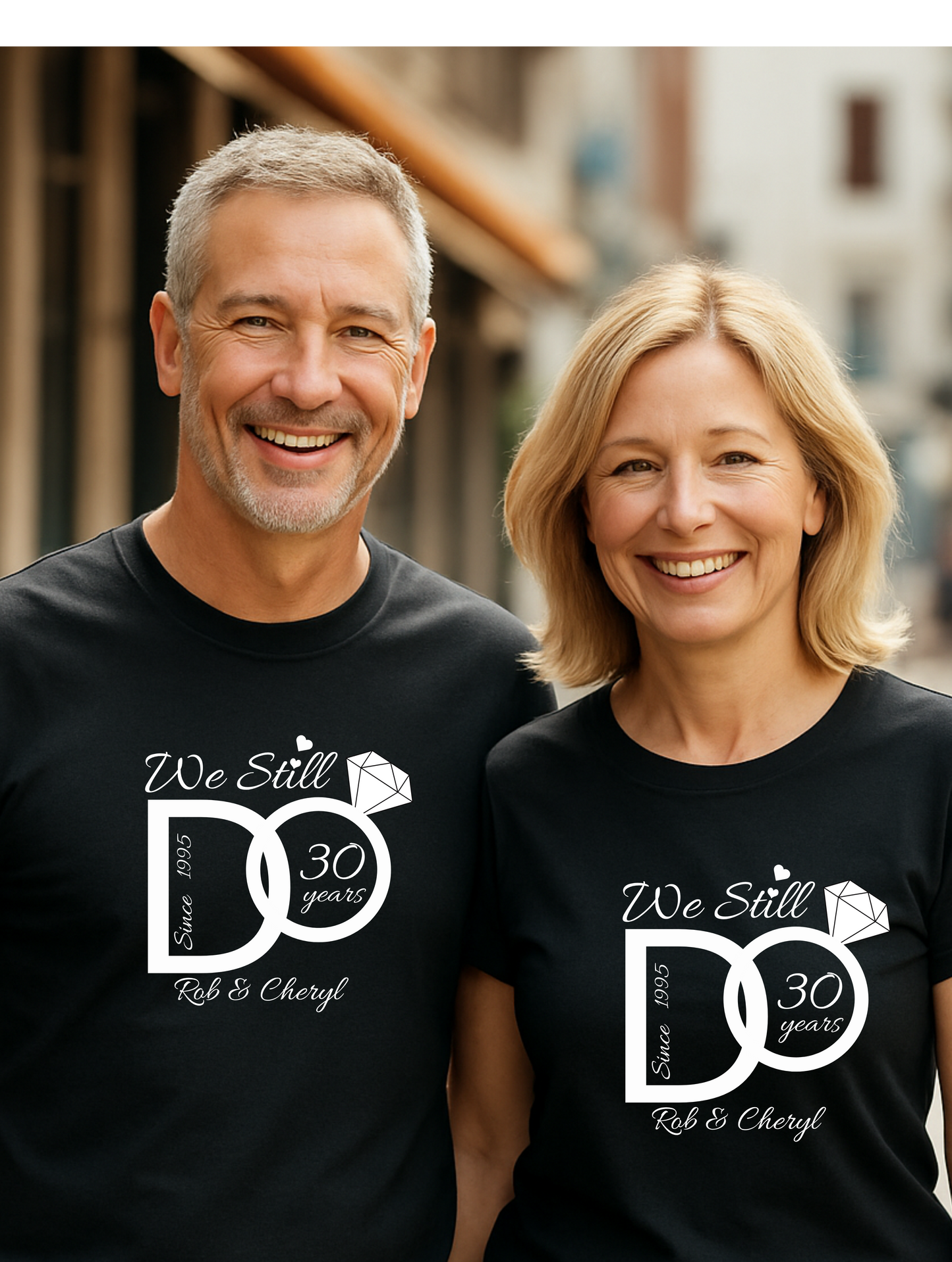 We Still Do – Personalized Anniversary Shirt -  BLACK TSHIRT